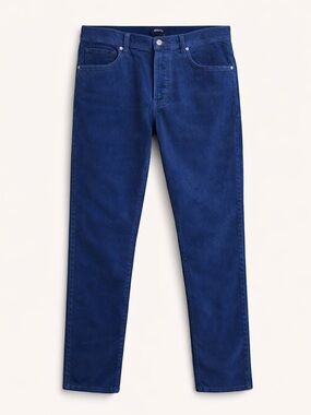 CESARE ATTOLINI Straight-Leg Corduroy Pants, Slate Blue- Men’s 34 (50) NWOT